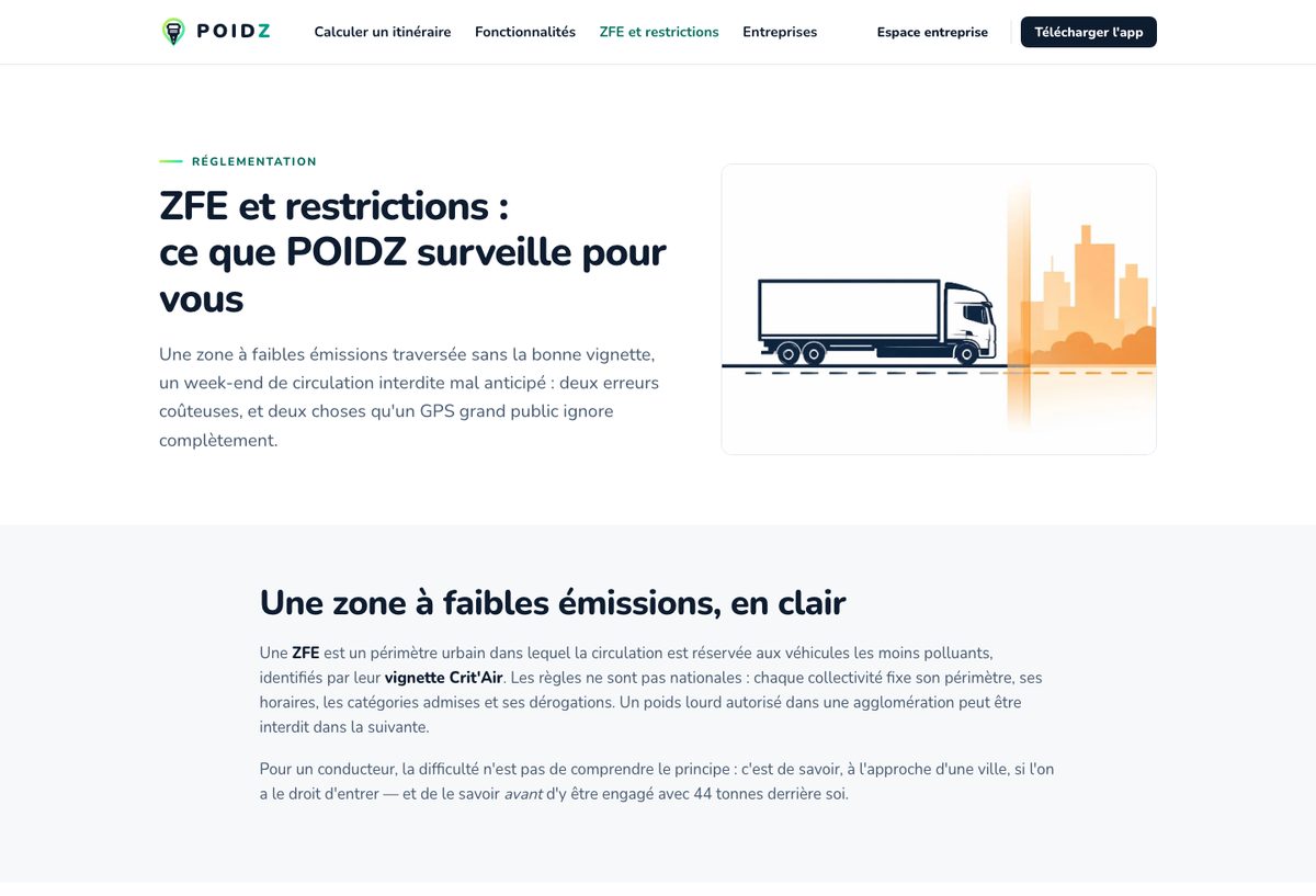 Les 35 zones à faibles émissions, tenues à jour chaque semaine depuis la base nationale officielle